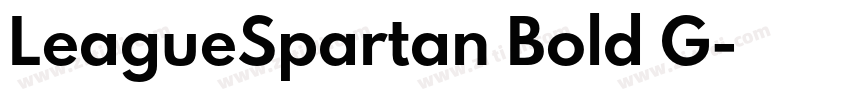 LeagueSpartan Bold G字体转换